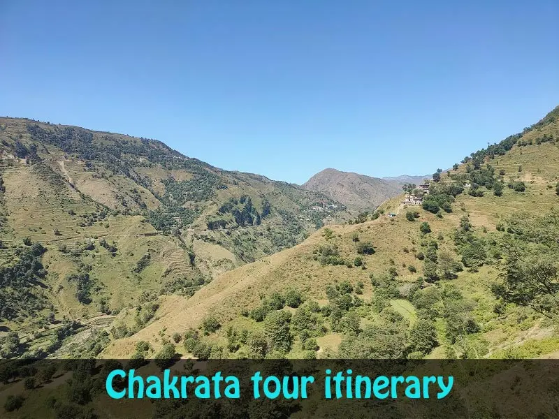 Chakrata tour itinerary