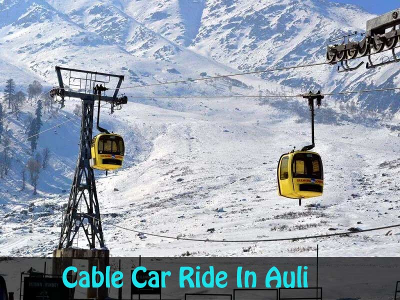 Cable-Car-Ride-In-Auli- Uttarakhand tourist Spot