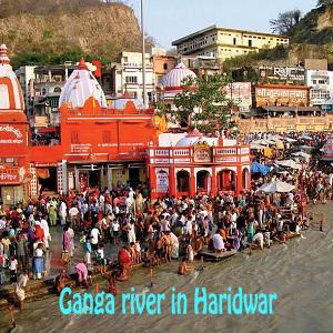 Ganga river in Haridwar