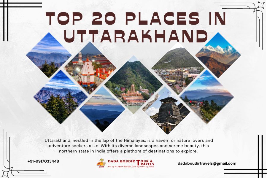 Top 20 places in Uttarakhand