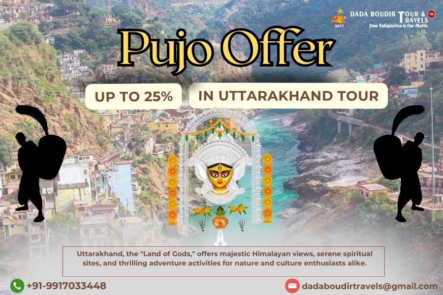 Puja offer: Up to 25% in Uttarakhand Tour